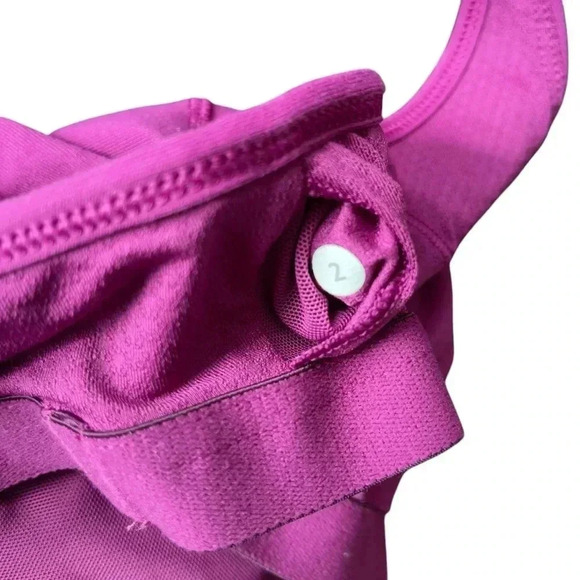 LULULEMON Athletica Cross-back Mesh Purple Tank Size 2 - Picture 6 of 6